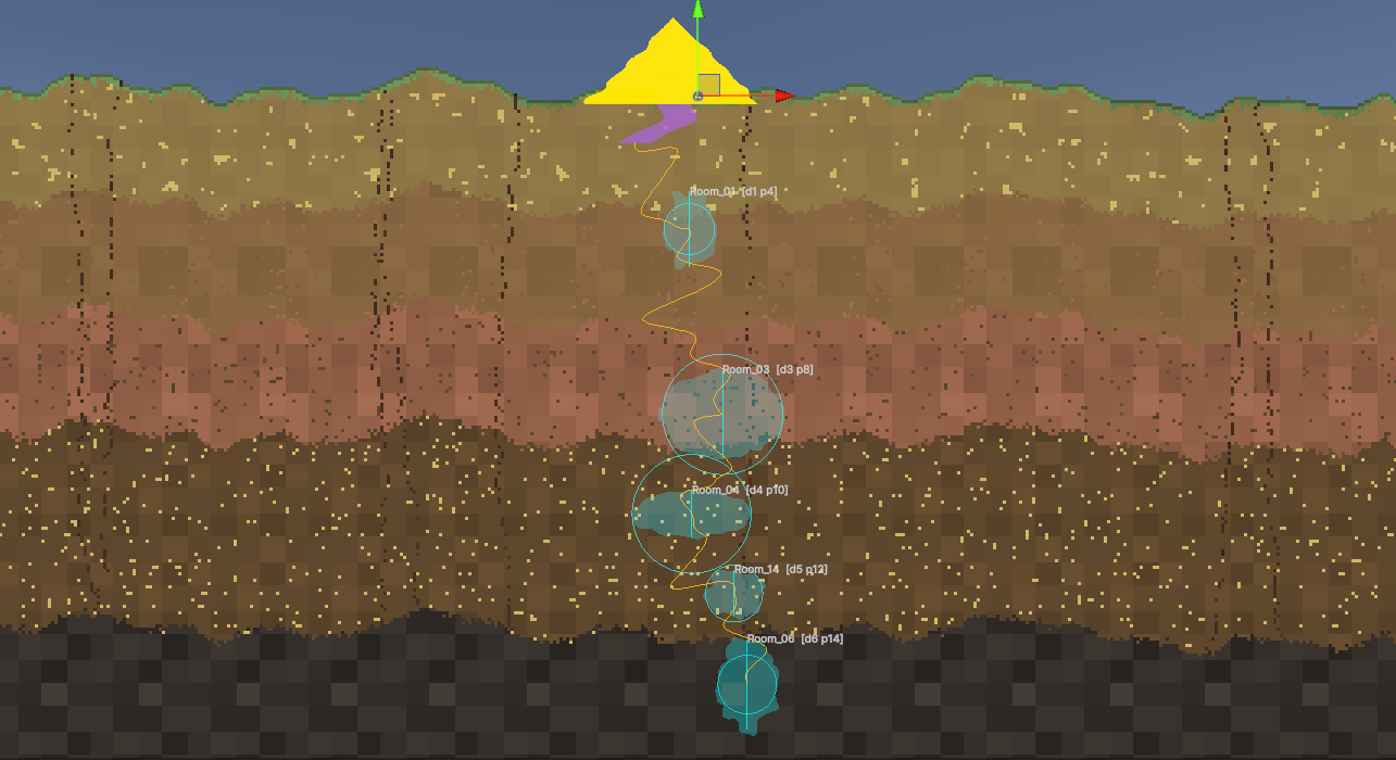 A picture of the ant colony simulation game I was working on